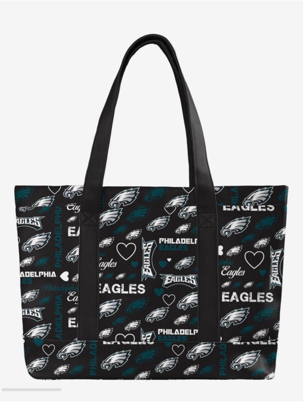 Philadelphia Eagles Logo Love Tote Bag #88 - Picture 2 of 8
